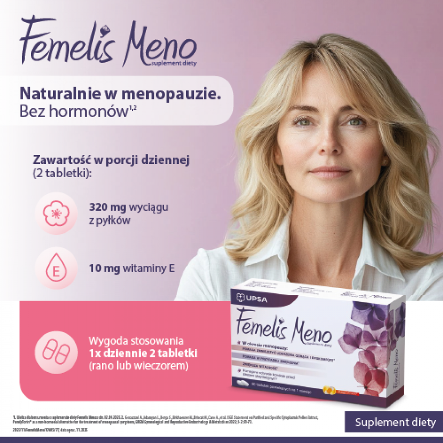 Miniaturka artykułu - #0 FEMELIS MENO - 60 tabletek (28857)
