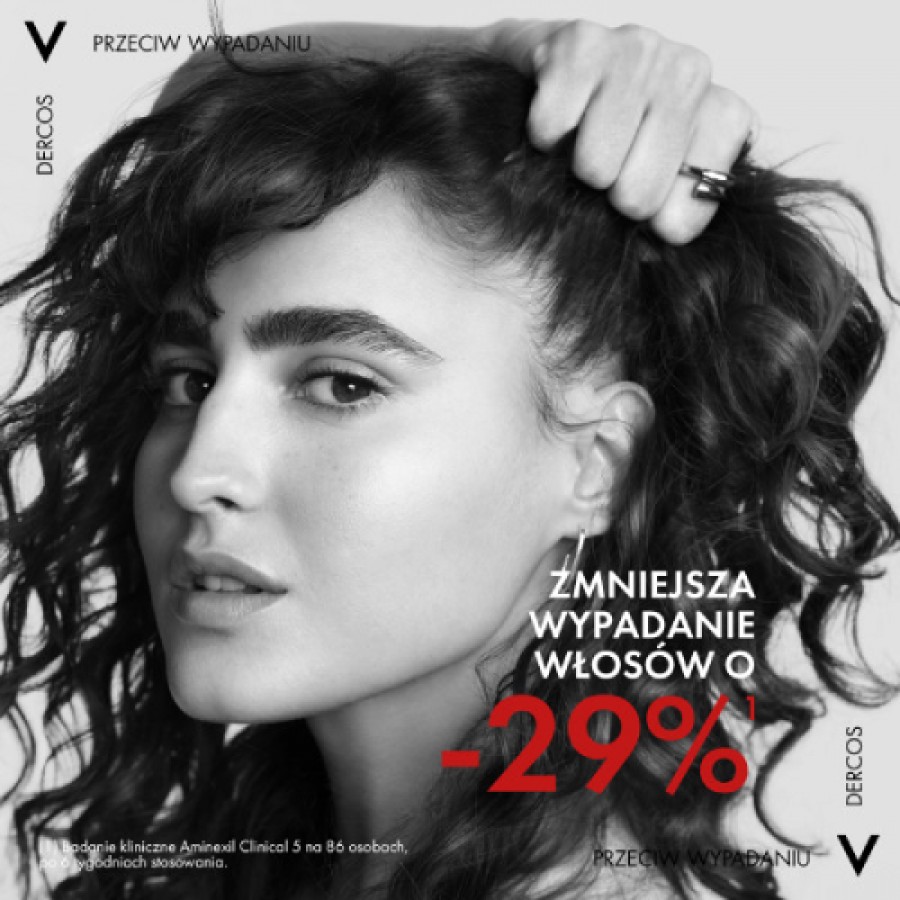 Zdjęcie produktu - 3 Vichy Dercos Aminexil Clinical 5 Kuracja przeciw wypadaniu włos&oacute;w dla kobiet, 21 amp. x 6 ml
