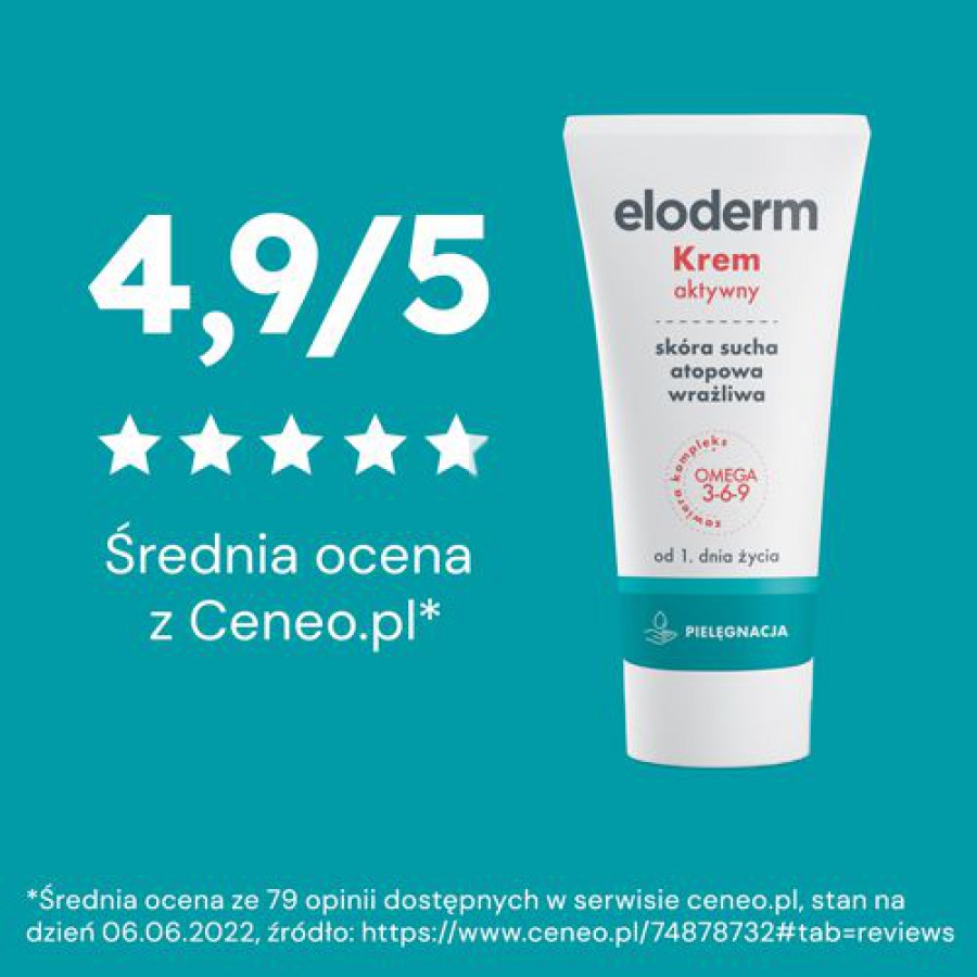 Zdjęcie produktu - 5 ELODERM Krem aktywny od 1. DNIA ŻYCIA - 75 ml 