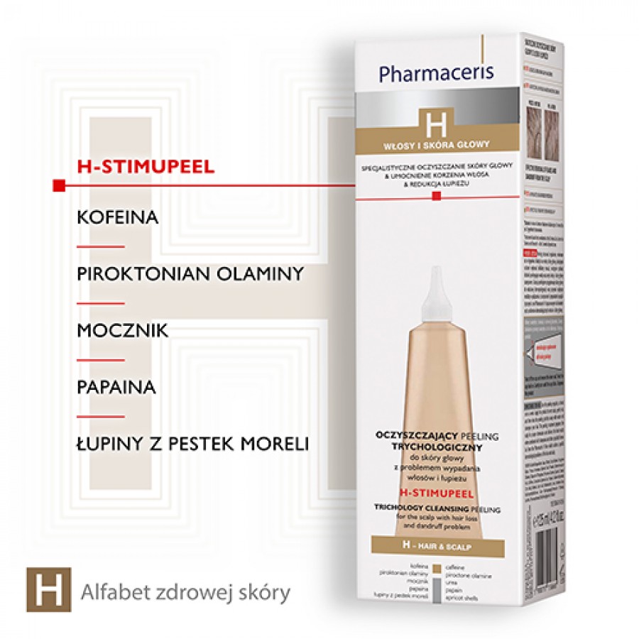 Miniaturka artykułu - #1 Pharmaceris H H-STIMUPEEL Oczyszczający peeling trychologiczny, 125 ml