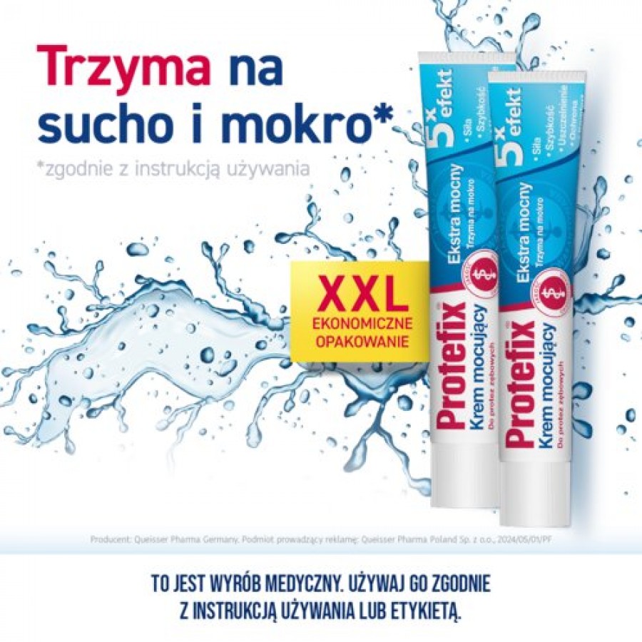 Miniaturka artykułu - #1 Protefix krem mocujący Ekstra mocny XXL - 94 g