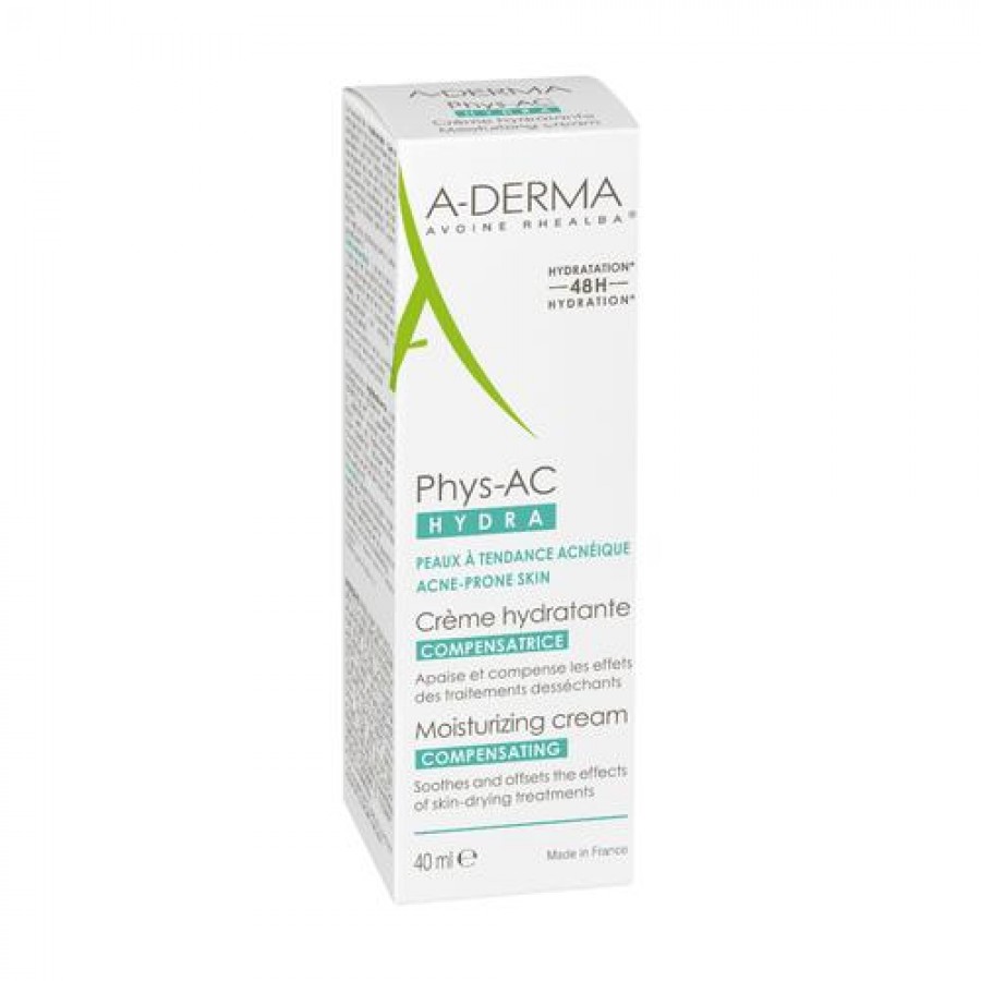 Miniaturka artykułu - #0 A-DERMA PHYS-AC HYDRA Kompensujący krem odżywczy, 40 ml 