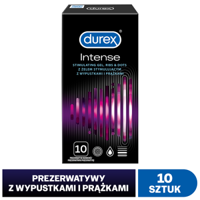 Miniaturka artykułu - #0 DUREX Intense Stimulating Prezerwatywy,10 sztuk