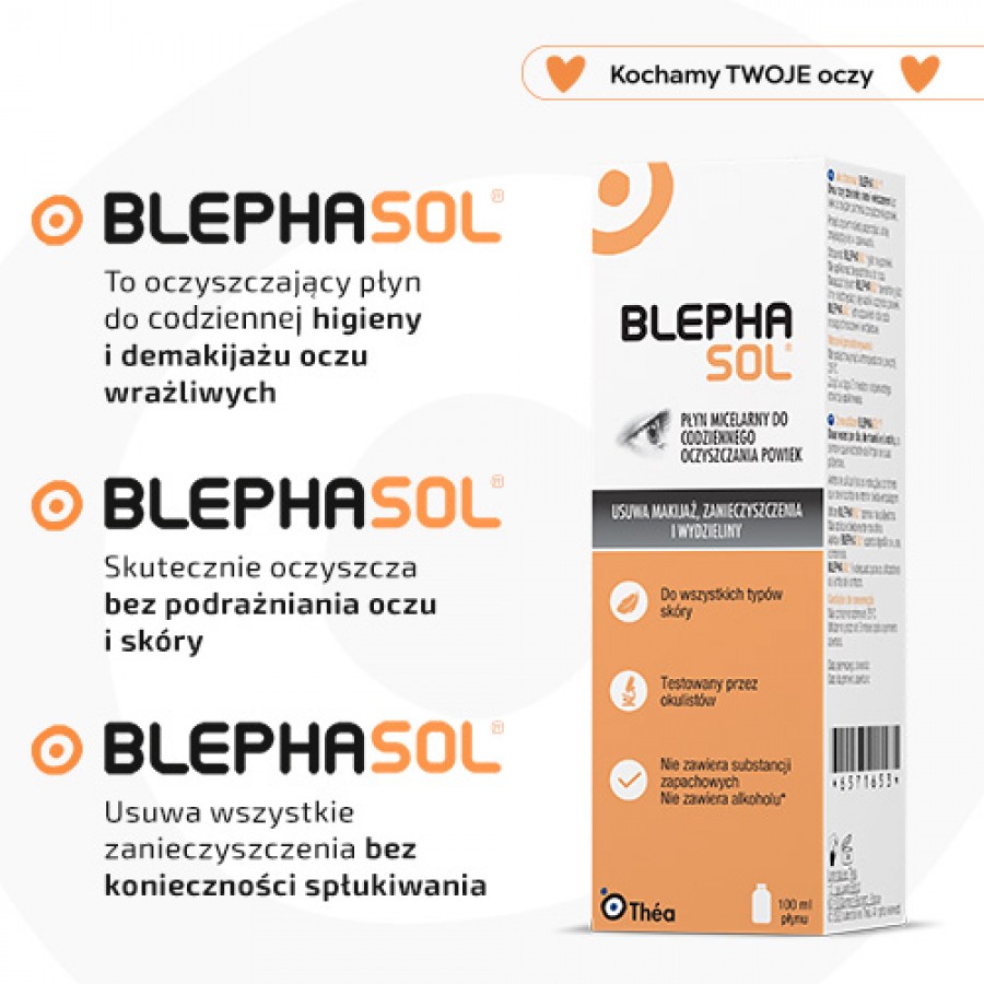 Miniaturka artykułu - #1 BLEPHASOL Płyn micelarny do codziennej higieny i demakijażu powiek i rzęs, 100 ml