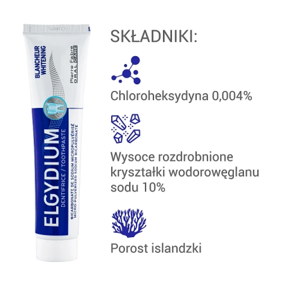 #3 – ELGYDIUM Pasta do zęb&oacute;w wybielająca, 75 ml
