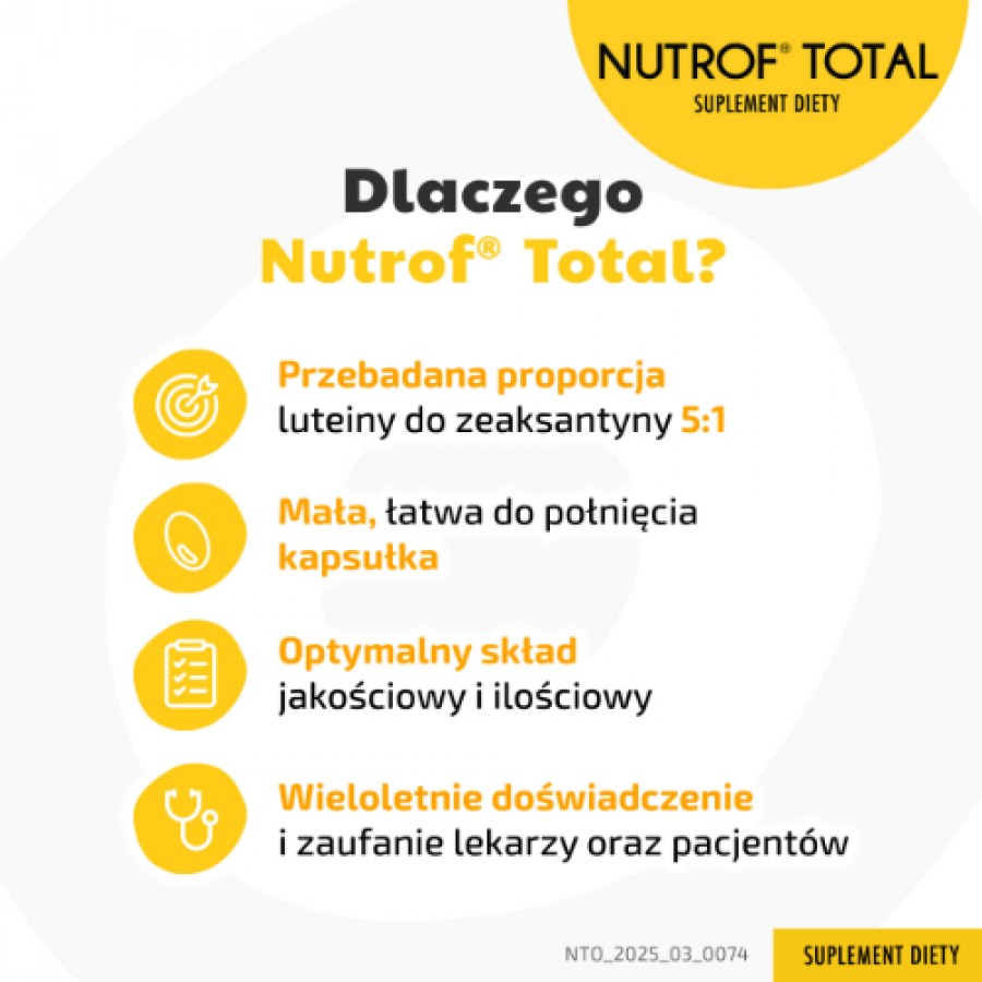 Zdjęcie produktu - 1 Nutrof Total z witaminą D3 - 60 kapsułek 