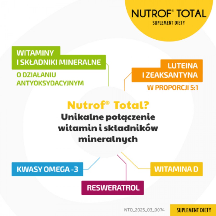 Zdjęcie produktu - 2 Nutrof Total z witaminą D3 - 60 kapsułek 