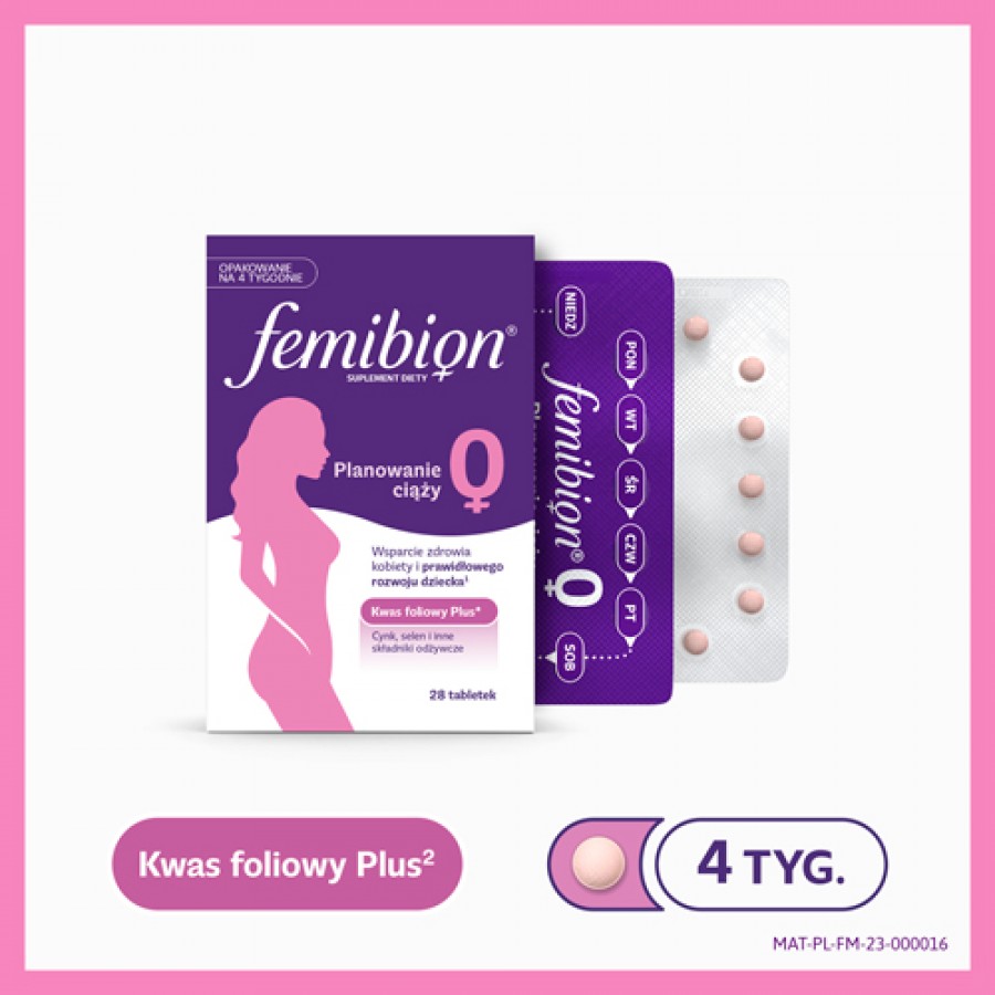 Zdjęcie produktu - 5 Femibion 0 Planowanie ciąży - 28 tabletek 