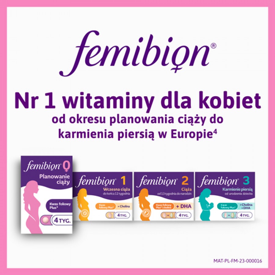 Zdjęcie produktu - 6 Femibion 0 Planowanie ciąży - 28 tabletek 