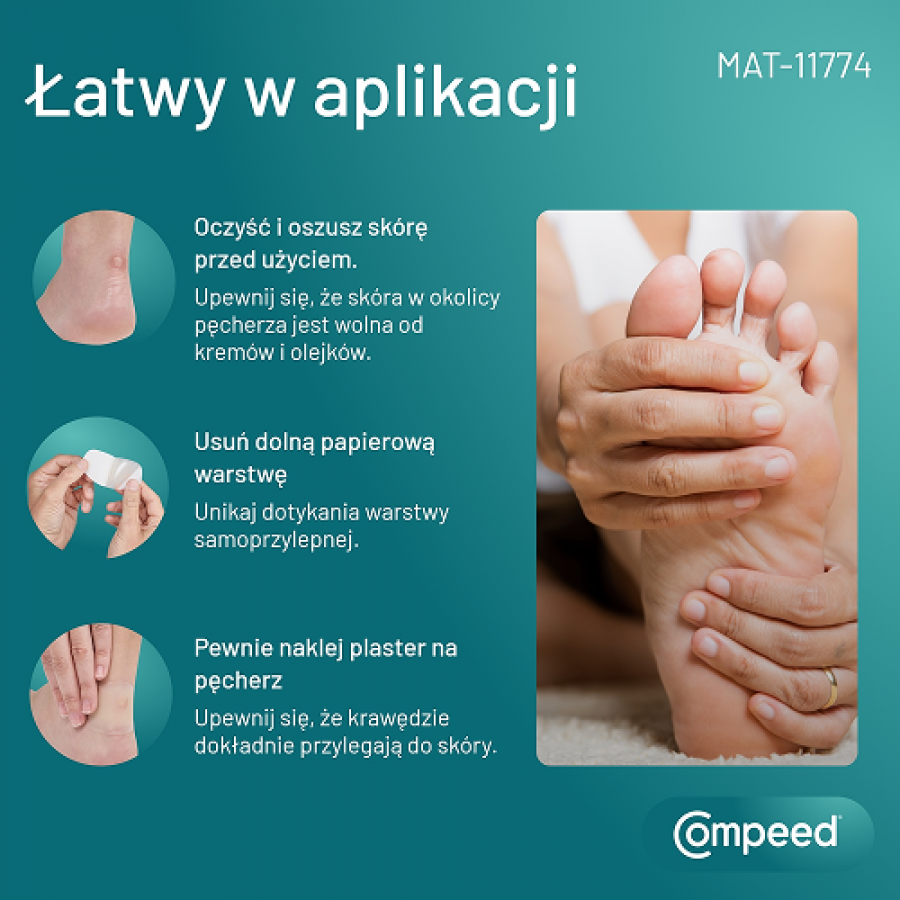 Zdjęcie produktu - 5 Compeed Plastry na pęcherze mix 5 szt.