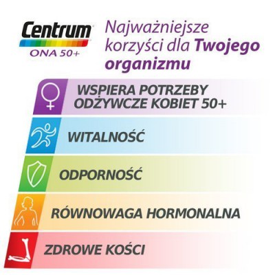 Zdjęcie produktu - 10 Centrum ONA 50+, 30tabletek