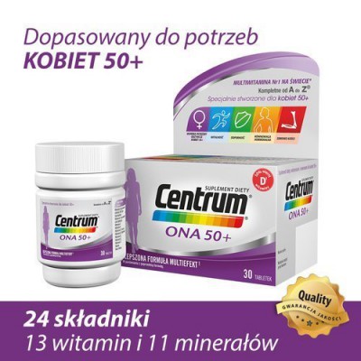 Zdjęcie produktu - 9 Centrum ONA 50+, 30tabletek
