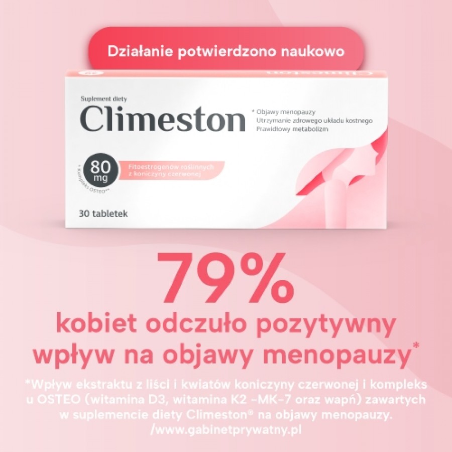 Zdjęcie produktu - 2 Climeston, 30 tabl. - suplement diety dla kobiet w okresie menopauzy