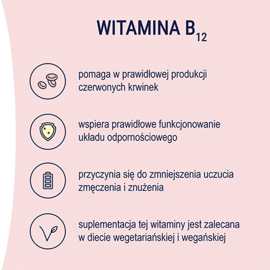 Miniaturka artykułu - #1 NATURELL Witamina B12 Forte, 60 tabl. do ssania