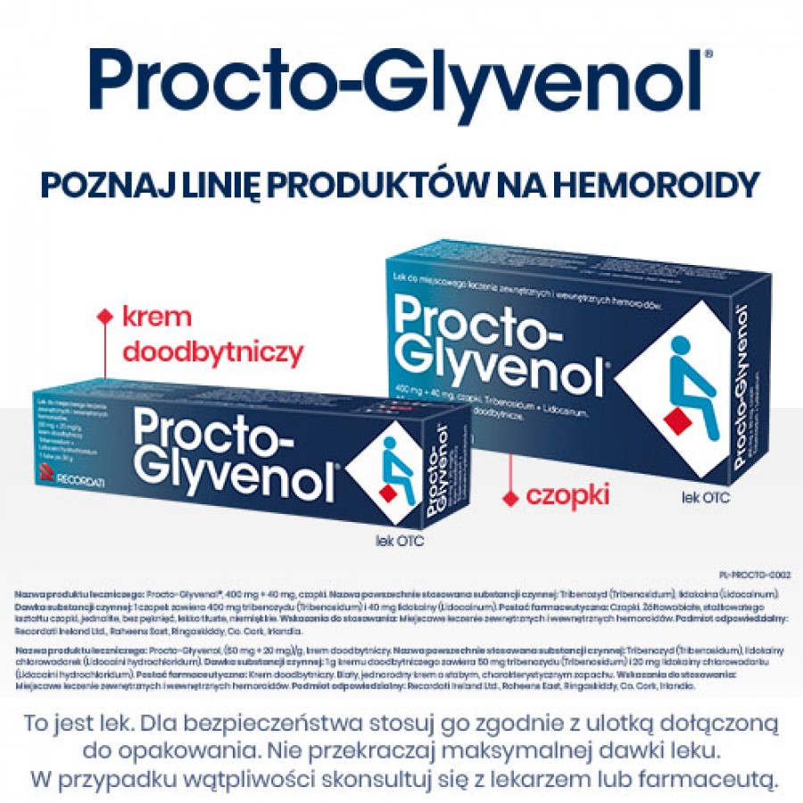 Zdjęcie produktu - 6 Chusteczki nawilżane Procto-Glyvenol Soft- 30szt.