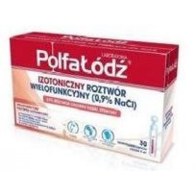 Miniaturka artykułu - #0 NEBUSIN ISOTONIC Izotoniczny roztw&oacute;r NaCl 0,9%  Polfa Ł&oacute;dź - 30 ampułek x 5ml
