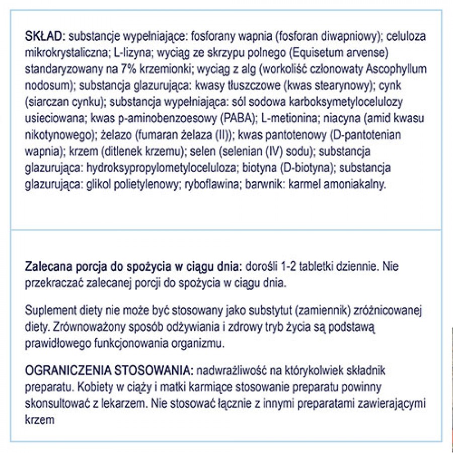 Zdjęcie produktu - 5 NATURELL Silica - 100tabl.