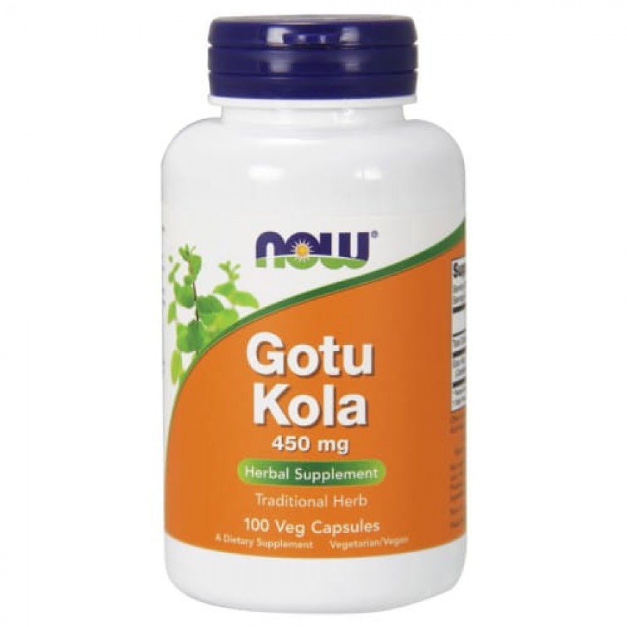 Miniaturka artykułu - #0 NOW Gotu Kola 450mg- 100 kaps.