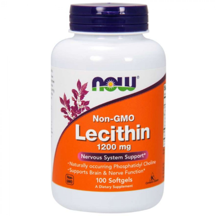 Miniaturka artykułu - #0 NOW Lecithin 1200 mg- 200 kaps.