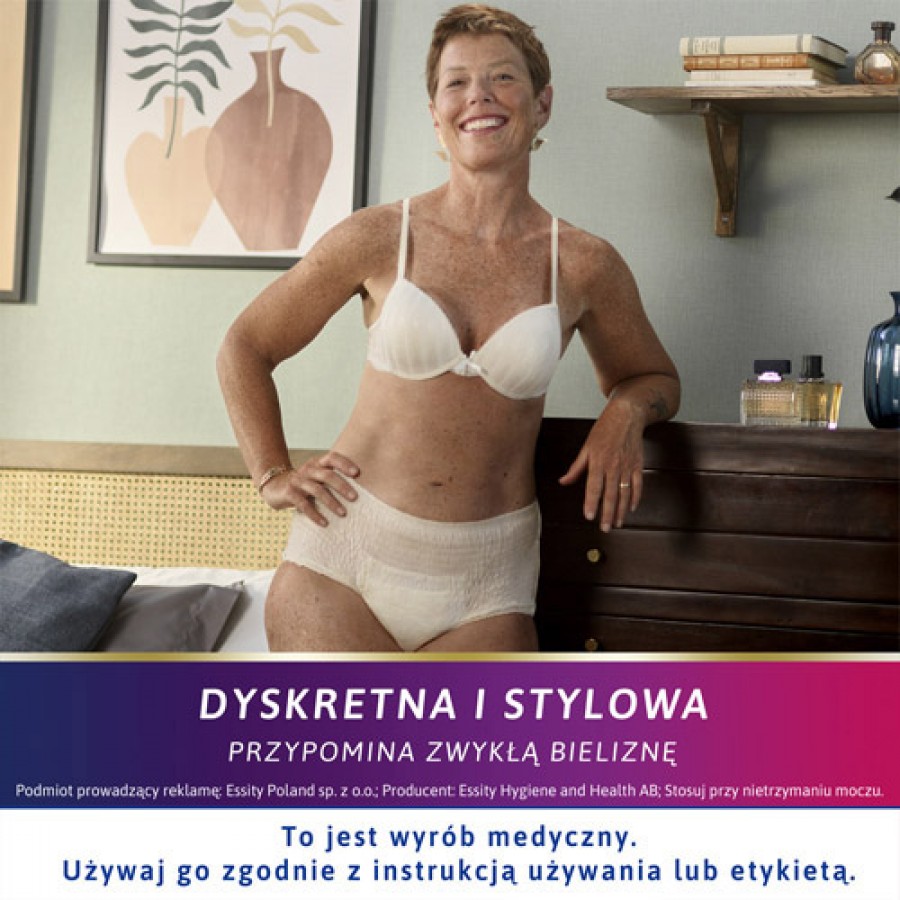 Miniaturka artykułu - #0 TENA Lady Pants Plus M 75-105 cm  Creme, 30 szt - bielizna chłonna