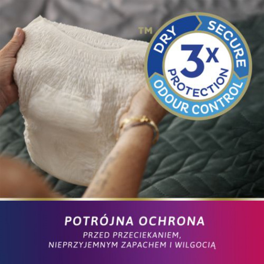 Zdjęcie produktu - 3 TENA Lady Pants Plus L 95-130 cm  Creme, 30 szt - bielizna chłonna