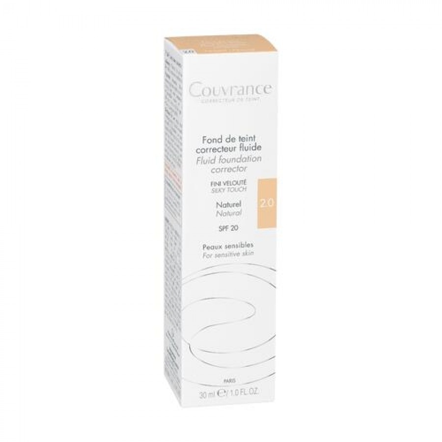 Miniaturka artykułu - #0 AVENE COUVRANCE Fluid korygujący SPF20 Naturalny, 30ml