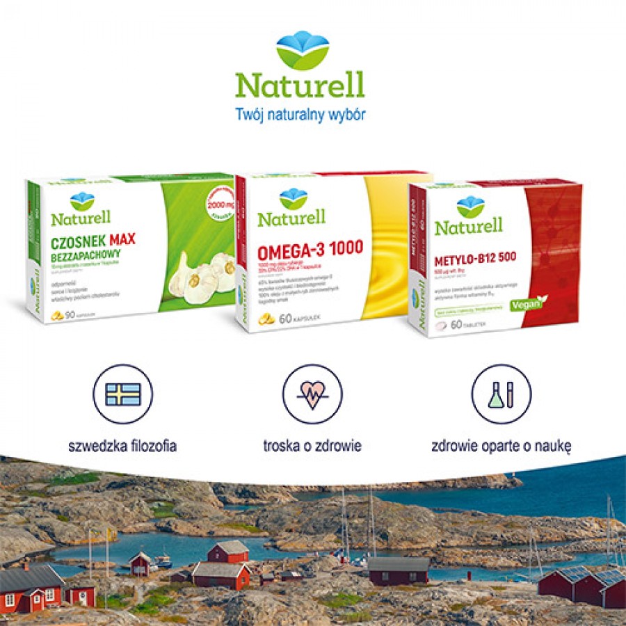 Zdjęcie produktu - 5 Naturell Metylo B-12, 60 tabl. - suplement diety z witaminą B12