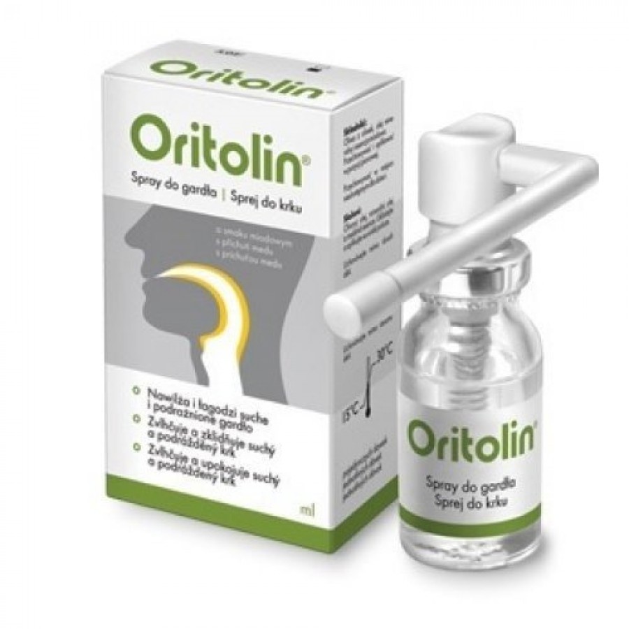 Miniaturka artykułu - #0 Oritolin spray do gardła, 30ml