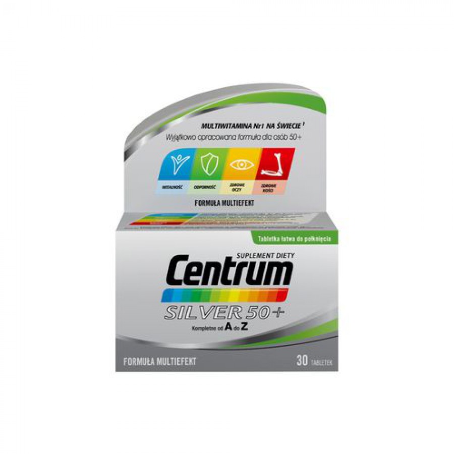 Zdjęcie produktu - 0 CENTRUM SILVER 50+, 30 tabl.