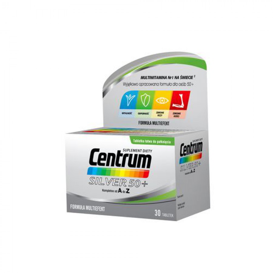 Zdjęcie produktu - 3 CENTRUM SILVER 50+, 30 tabl.