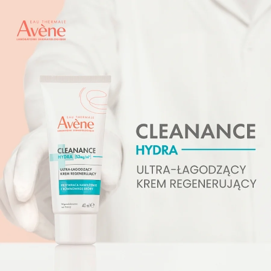 #1 – AVENE CLEANANCE HYDRA Krem łagodzący, 40ml