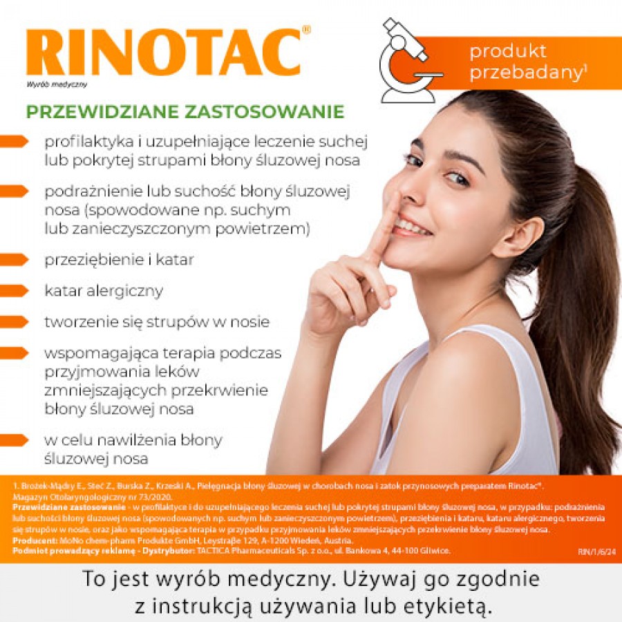 Zdjęcie produktu - 4 RINOTAC Spray do nosa, 10 ml