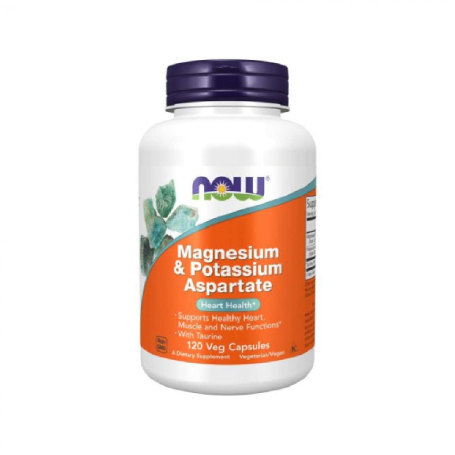 Miniaturka artykułu - #0 NOW Magnesium & Potassium Aspartate- 120kaps