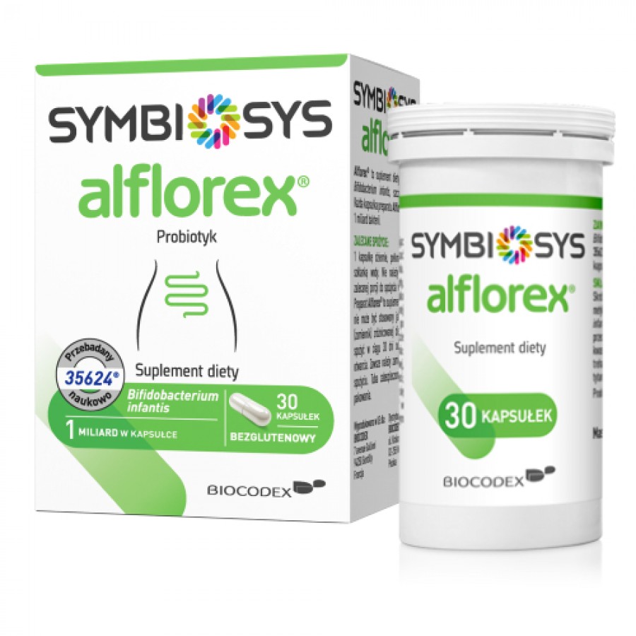 Miniaturka artykułu - #1 SYMBIOSYS Alflorex Probiotyk, 30kaps.