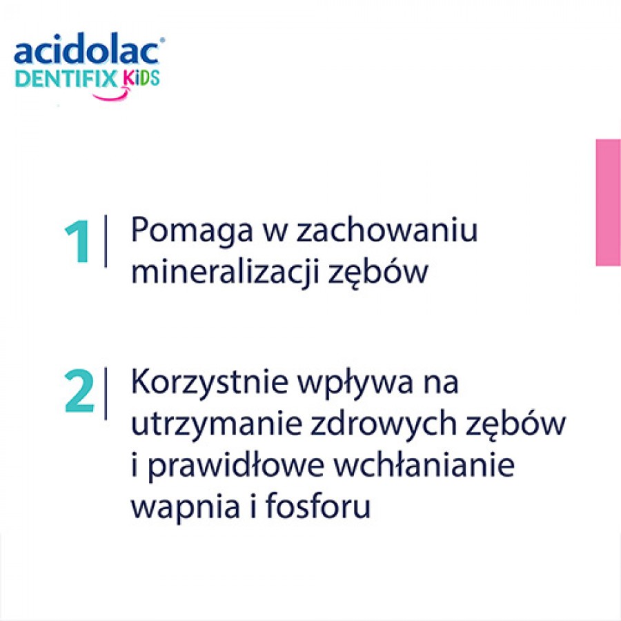 Miniaturka artykułu - #0 Acidolac Dentifix Kids - 30 tabletek
