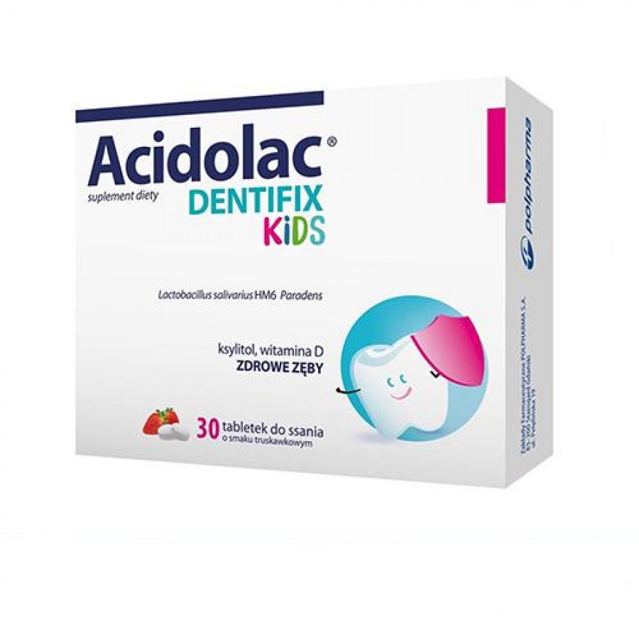 Zdjęcie produktu - 3 Acidolac Dentifix Kids - 30 tabletek