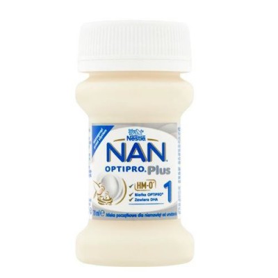 Miniaturka artykułu - #0 NESTLE NAN OPTIPRO PLUS 1 HM-O Mleko początkowe dla niemowląt od urodzenia w płynie, 90ml