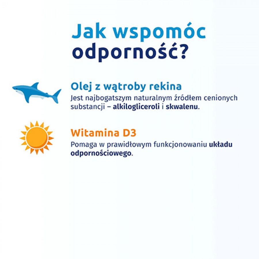 Miniaturka artykułu - #1 Iskial, 120 kaps. - z olejem z wątroby rekina i witaminą D