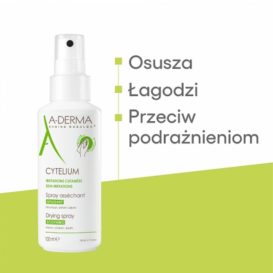 Miniaturka artykułu - #1 A-DERMA CYTELIUM Spray osuszający, 100ml