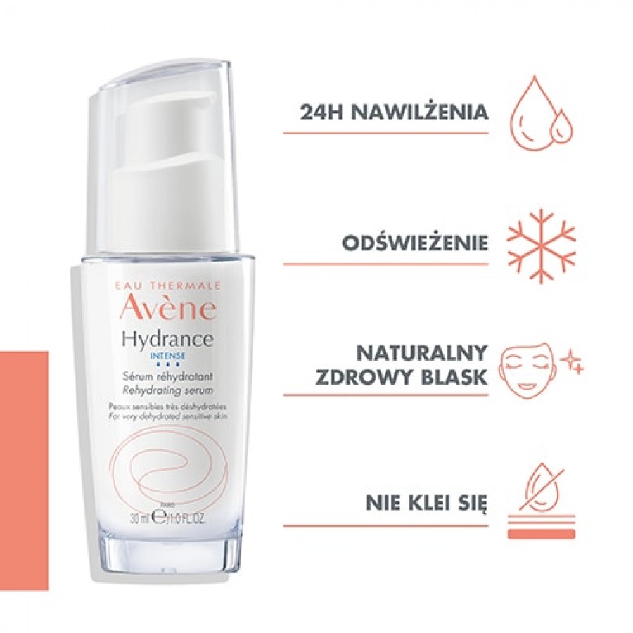 Miniaturka artykułu - #0 AVENE HYDRANCE INTENSE Serum przywracające nawilżenie, 30ml