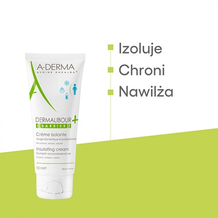 Zdjęcie produktu - 0 A-DERMA DERMALIBOUR+ BARRIER Krem izolujący, 100ml