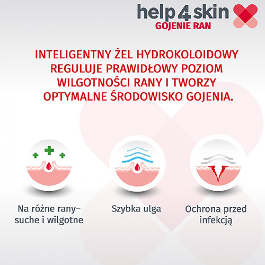 Zdjęcie produktu - 4 Help4skin Gojenie ran żel - 20 g