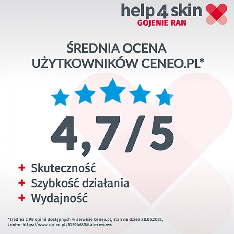 Zdjęcie produktu - 5 Help4skin Gojenie ran żel - 20 g