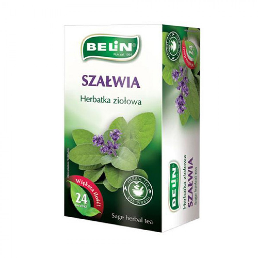 Miniaturka artykułu - #0 Belin Herbatka ziołowa Szałwia - 24 torebki