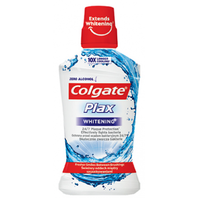 Zdjęcie produktu - 0 COLGATE Plax Whitening Płyn do płukania jamy ustnej - 500ml
