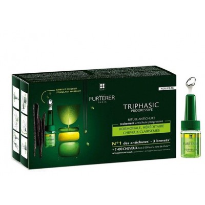 Miniaturka artykułu - #0 RENE FURTERER TRIPHASIC Serum regenerujące przeciw wypadaniu włos&oacute;w,  8 x5,5ml