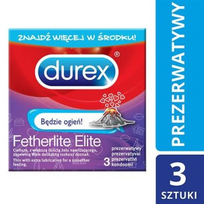 Miniaturka artykułu - #0 DUREX Fetherlite Elite Emoji Prezerwatywy, 3 sztuk