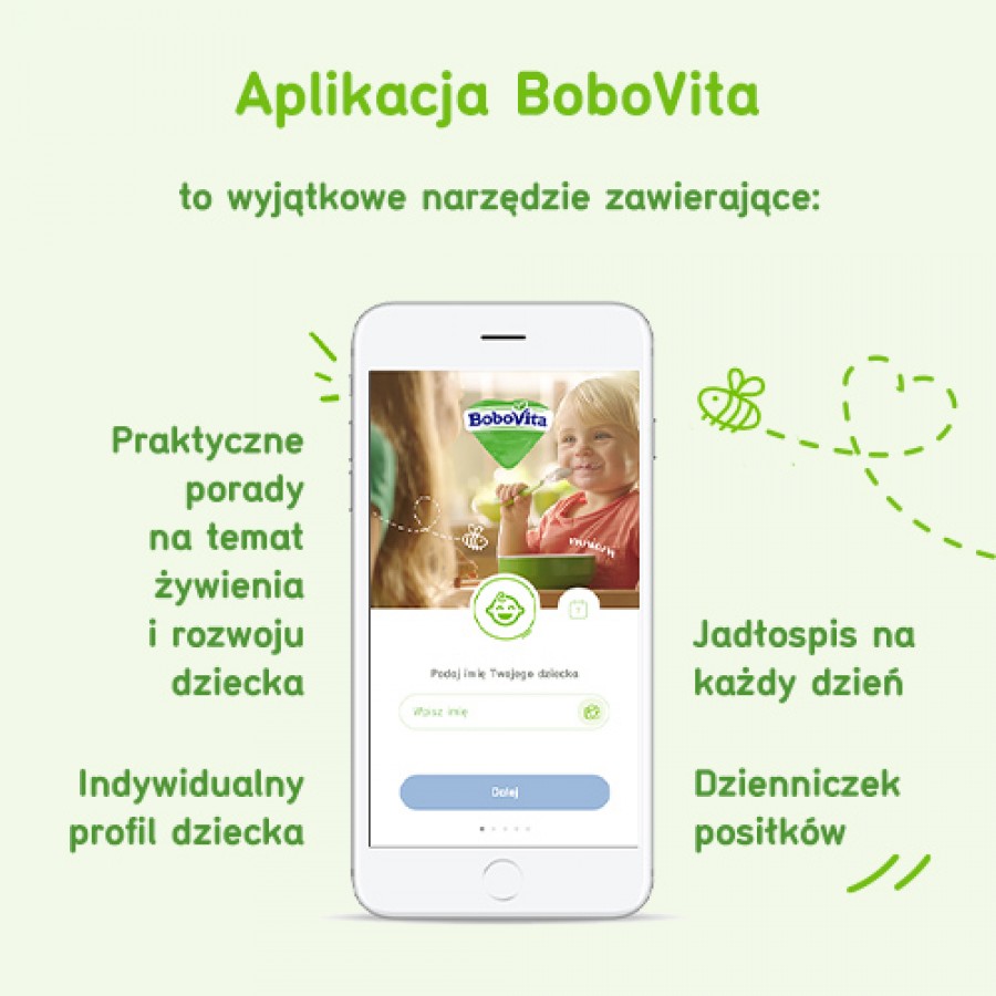 Zdjęcie produktu - 3 BoboVita Kaszka ryżowa brzoskwinia - 180g