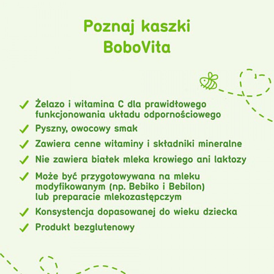 Miniaturka artykułu - #1 BoboVita Kaszka ryżowa owoce leśne - 180g