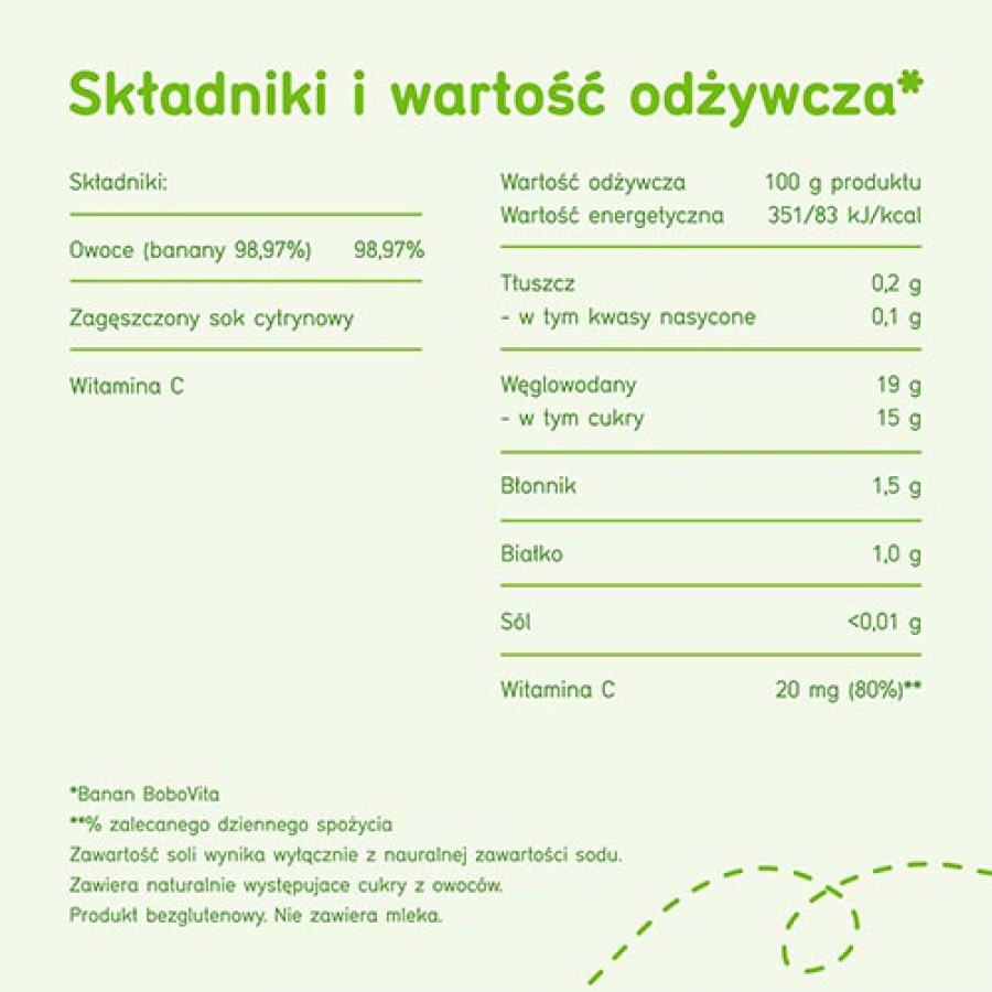 Miniaturka artykułu - #0 BoboVita Deserek banan - 125g